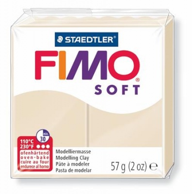 Gyurma, 57 g, égethető, FIMO "Soft", szahara