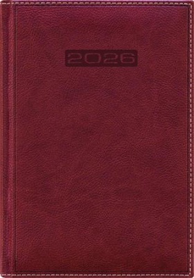 Naptár, tervező, B5, heti, DAYLINER, "Sherwood", barnásvörös