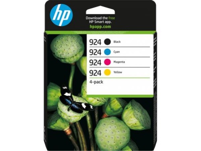 6C3Z1NE Tintapatron multipack Officejet Pro 8120e, 8130e nyomtatókhoz, HP 924 b+c+m+y, 500+3*400 oldal