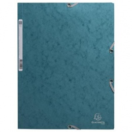 Gumis mappa, prespán, A4, EXACOMPTA "Skandi", nyugodt kék