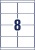Etikett, 99,1x67,7 mm, poliészter, időjárásálló, AVERY ZWECKFORM, fehér, 160 etikett/csomag