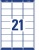 Etikett, univerzális, 63,5x38,1 mm, kerekített sarkú, AVERY ZWECKFORM, 2100 etikett/csomag