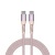 USB kábel, USB-C - USB-C, 1,2 m, 60W, mágneses, VERBATIM, rózsaszín